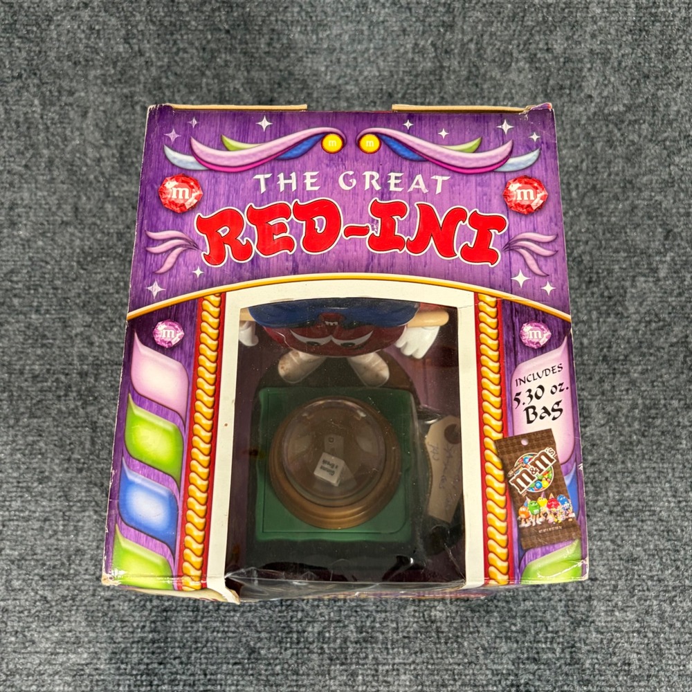 M&Ms Fun Fortunes The Great Red-Ini Candy Dispenser Limited Edition Collectible - Picture 5 of 7